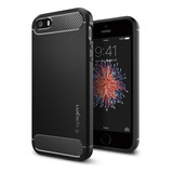 Funda Spigen Rugged Armor Para iPhone SE (2016) Negro