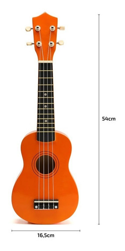 Ukelele De Madera Soprano Con Funda Manual Y Lecciones