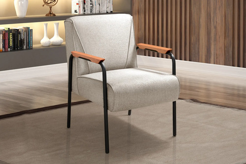 Poltrona Decorativa Jade Para Sala Cadeira Para Kit Quarto | Frete grátis