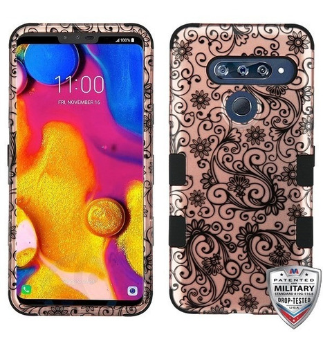 Funda Uso Rudo De 3 Piezas Para LG V40 Thinq