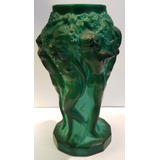 Cristal Verde Malaquita Hoffman Estilo Lalique Ninfa Checo 