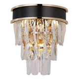 Arandela Luminária Lux Sindora Dcb00255 Cristal 28x24cm E14 Cor Dourado Bivolt