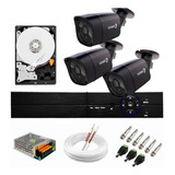 Kit Monitoramento Residencial Comercial 3 Câmeras + Dvr P2p