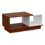 Mesa Ratona Milenial Mesa De Centro Living Tabaco/blanco