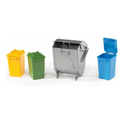 Set De 3 Cubos Basurero, Accesorio Realista Bruder