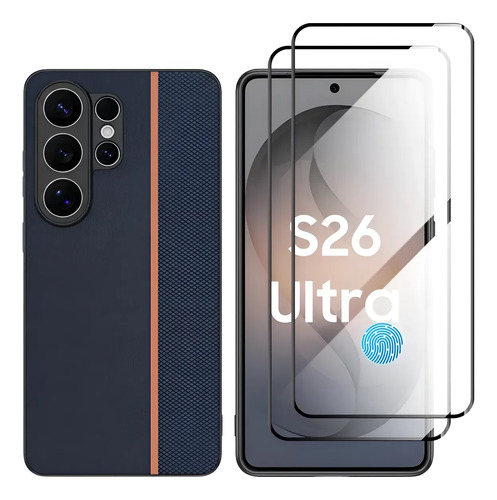 Funda Para Samsung Galaxy S26 Ultra Edición Limitada Carcasa Anticaída Cuero Y De Alta Gama Para Samsung Galaxy S26 Ultra Protector + 2 Mica S26 Ultra