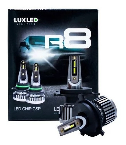 Kit Cree Led R8 H4 Csp Sin Cooler 60000 Lm 42w 12v + 2t10 