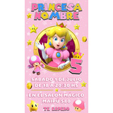 Invitación Tarjeta Digital Personalizada Princesa Peach 