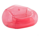 Sillón Inflable Individual Intex, Color Rosa Transparente