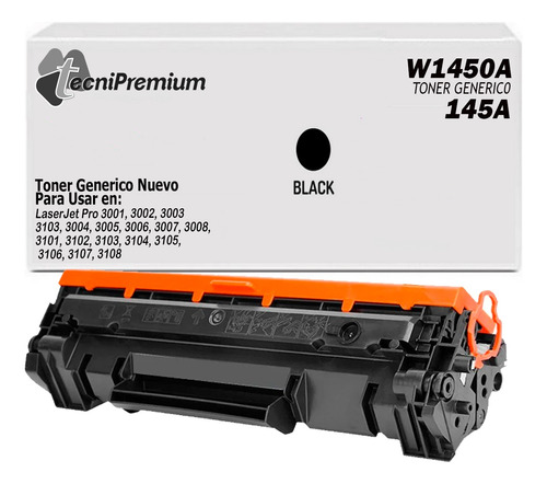 Toner Generico W1450a 145a Para Laserjet Pro 3003 Mfp 3103