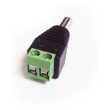 Ficha Plug Jack Macho Con Bornera Alimentacion Cctv X100