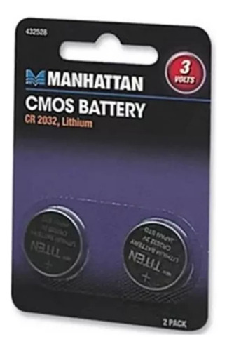 Bateria Pila Cmos Manhattan Cr2032 Litio 2baterias 3v 432528