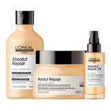 Loreal Pro Kit Absolut Repair Shampoo + Máscara + Óleo