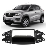 Moldura 2din 1din Sandero Logan Kwid - Preto