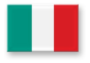 Adesivo Resinado Bandeira Da Itália 6 X 4 Cm P/ Carro Moto