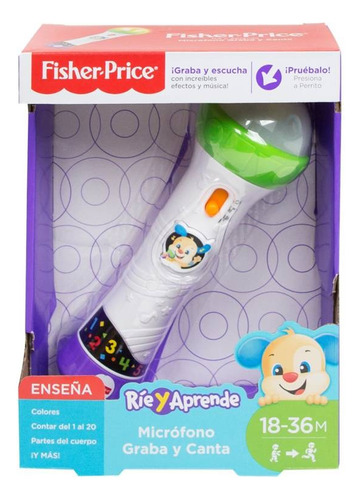 Fisher Price Juego Educativo Micrófono Graba Y Canta