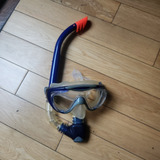 Una Mascara Speedo Glide Mask + Snorkel Set De Buceo Adulto