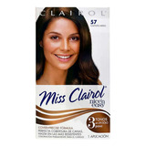 Tinte Permanente Miss Clairol 57 Castaño Medio