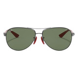 Óculos De Sol Ray-ban Scuderia Ferrari Cinza 0rb8313m F0017