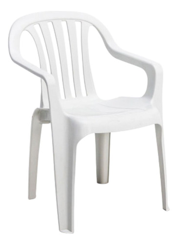 Cadeira Branca Poltrona Resistente Combina Com Decoração
