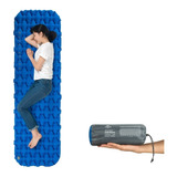 Colchón Inflable Naturehike Nh19z032-p Color Azul De  59cm X 195cm X 6.5cm