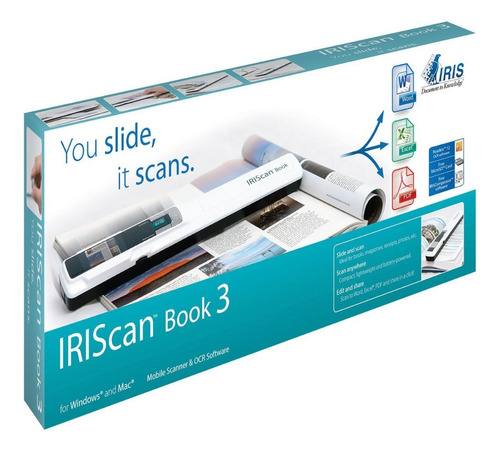 Escaner Portatil De Mano Documentos Scanner Iriscan Book 3 Color Blanco