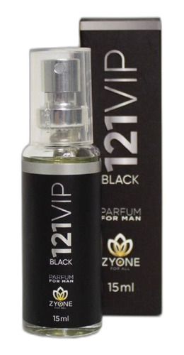 Perfume Masculino Zyone 121 Vip Black 15ml Mini Alta Fixação