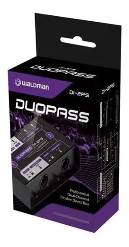 Direct Box Duplo Passivo Waldman Di-2ps Profissional