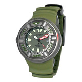 Relógio Citizen Promaster Eco Drive Bj8057-17x / Tz31785g Cor Da Correia Grafite Cor Do Bisel Grafite Cor Do Fundo Verde