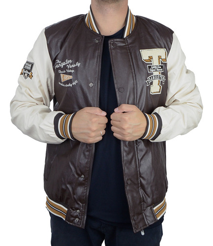 Jaqueta Masculina Gangster College Marrom - 166000