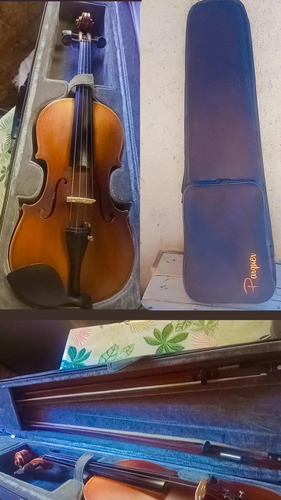 Violín Parquer Con Estuche Rígido Como Nuevo 