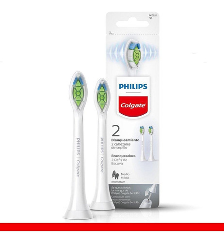 Refil Esc Elétrica Philips Colgate Sonicpro Branqueadora C/2