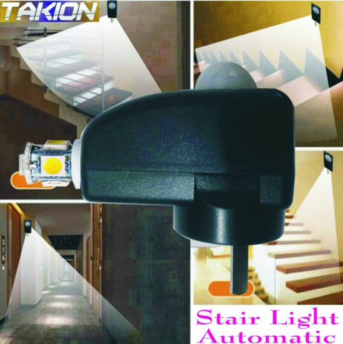 Luz De Escalera Y Pasillo Automatica Sensor Movimiento 220v$