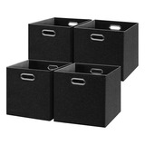 4 Cajas Organizadoras De Tela Plegables Hogar Almacenamiento