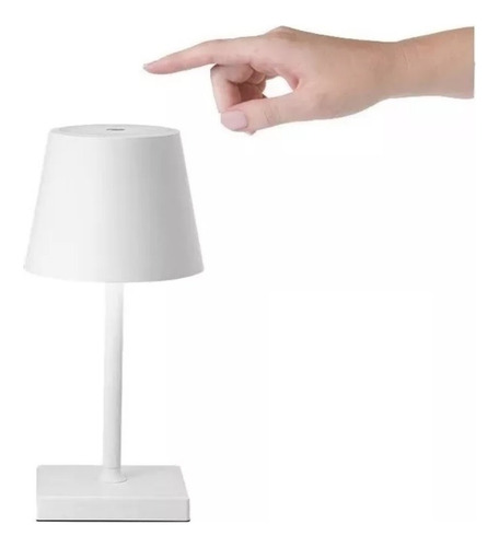 Lámpara Led Portátil Blanca De Mesa Escritorio Recargable