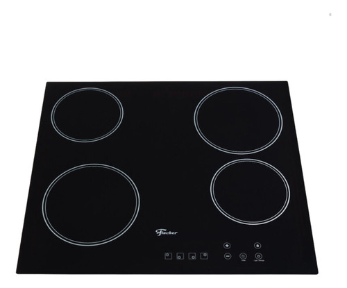 Cooktop Fogão Fischer 4q Elétrico Vitrocerâmica Touch 220v 