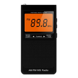 Radio Portátil Am Fm Mini Radio Estéreo De Bolsillo Para Gim