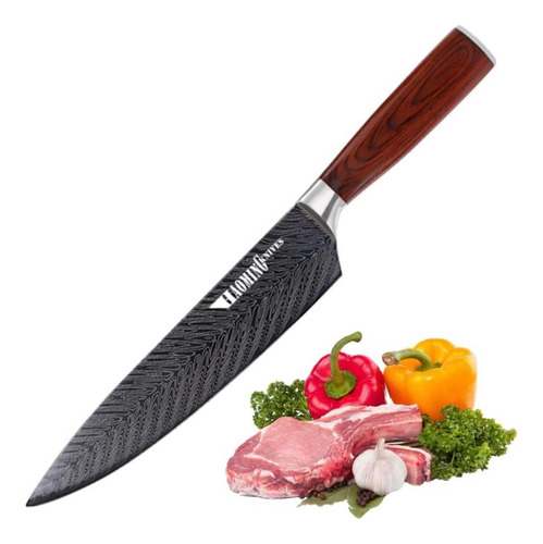 Cuchillo Profesional Chef Damasco 8 Pulgadas *