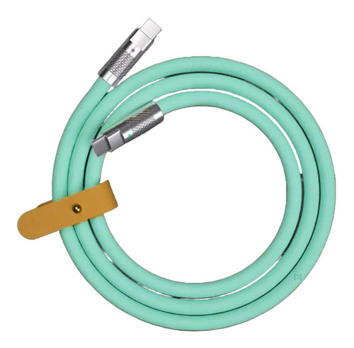 Cable Silicona De Carga Súper Rápida Datos Tipo C 120w 6a 1m