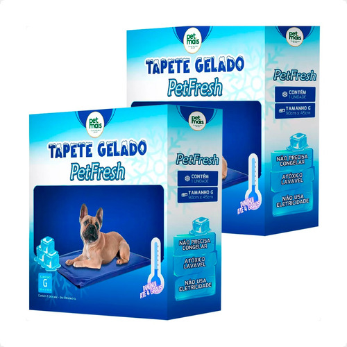 2 Tapete Gelado Petfresh Petmais 90x45 Para Cães - Tamanho G