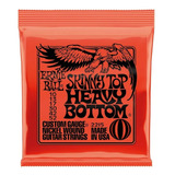 Cuerdas Mi Para Guitarra Electrica 4:4 Ernie Ball Skinny Top Heavy Bottom 2215