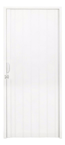 Porta Sanfonada Pvc Polifort 210cmx60cm Branco Neve H Cor Branco-neve