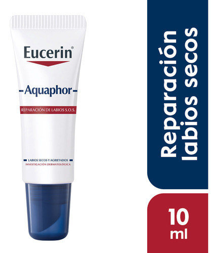 Eucerin Aquaphor Reparador De Labios Sos Bálsamo X 10 Ml