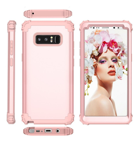 Funda Case Samsung Note8/note9/note10 360 Uso Rudo 3 En 1