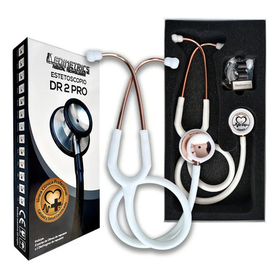 Estetoscopio Dr 2 Pro Medimetrics de Doble Campana para Adultos y Pediátricos, Blanco | Meses sin interés