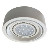 Aplique De Techo Monovolumen Blanco Apto Ar111 Gu10 Led