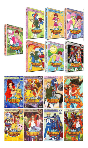 Dvd Digimon Coleção Com 15 Dvds