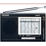 Rádio Tecsun R-911 Fm/am/sw Ondas Curtas Preto Multifaixas