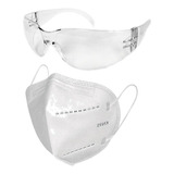 Kit Goggle Y Cubreboca Kn95 Fda Para Seguridad Personal