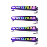 Barras Led Luz Rgb De 24w 120º Angulo Radiante 130 Cm 4 Pack